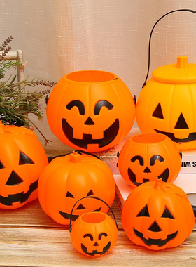 Halloween 7cm 11cm 16cm Pumpkin Basket Halloween Decorations