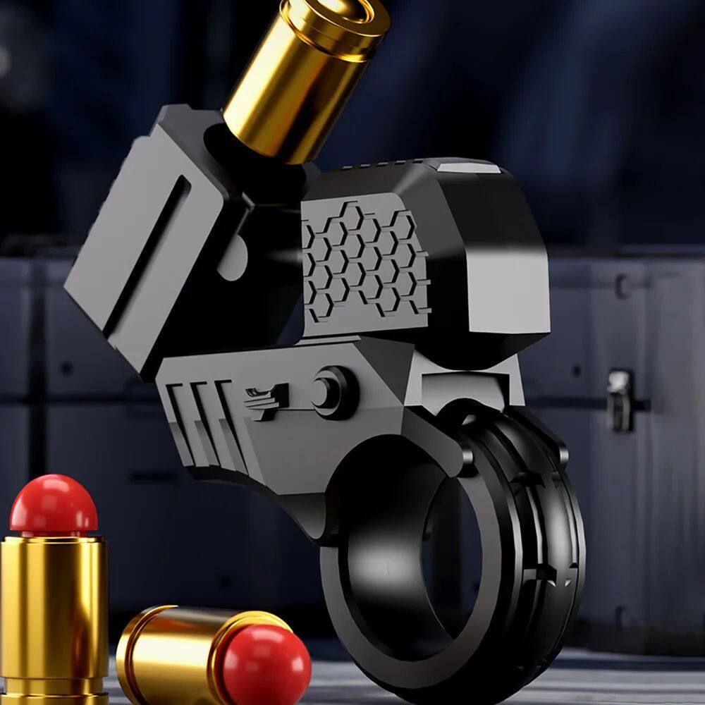 Mini Shell Ejecting Toy Gun Fidget Toy Anti Sss Hand Spinner