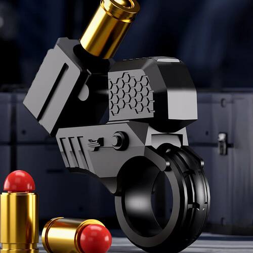 Mini Shell Ejecting Toy Gun Fidget Toy Anti Sss Hand Spinner