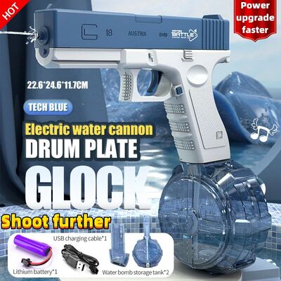 Water Gun Electric Glock Pistol Shooting Full Automatic Summ