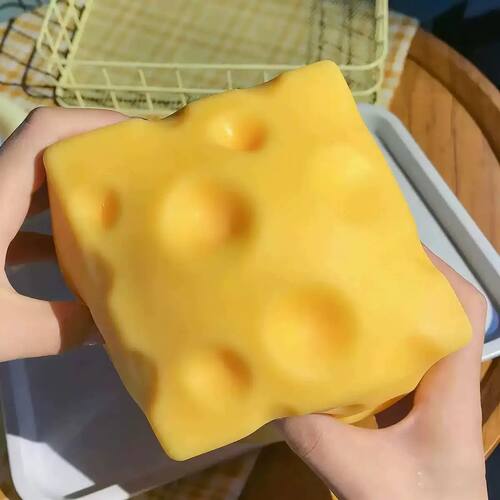 Giant Cheese Squeeze Toy Extra Large Size Cheese Squishy Fid