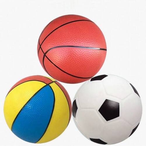 18CM Rubber Inflatable Basketball Toys PVC Thickened Basketb