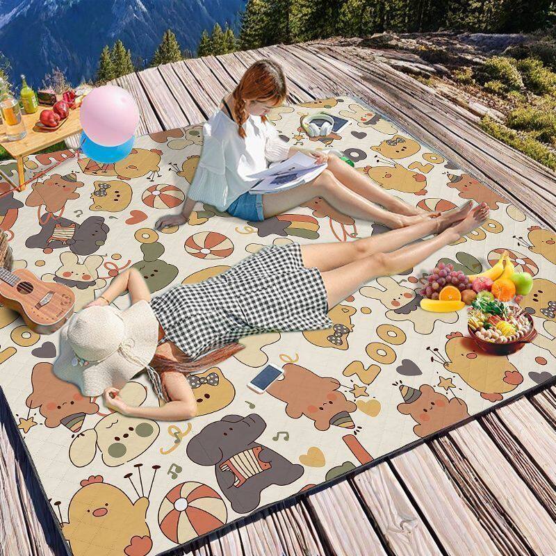 野餐垫防潮垫加厚户外野炊野营沙滩帐篷地垫防水草坪垫子便携郊游