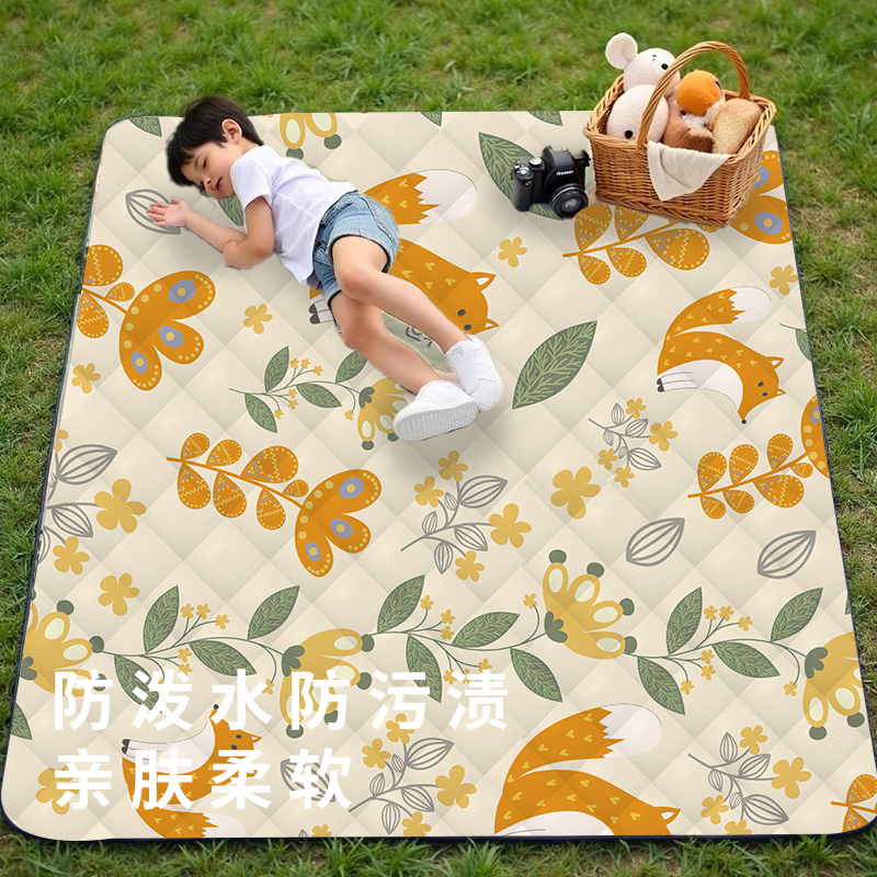 户外专用草地露营垫加厚便携式婴儿防滑爬爬垫草坪垫子地垫野餐垫