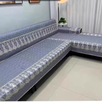 YH新款定位印花加棉加厚沙发垫莱卡棉坐垫防滑组合套装一套三片_诚信购物商城1号店_居家布艺-第4张图片-提都小院