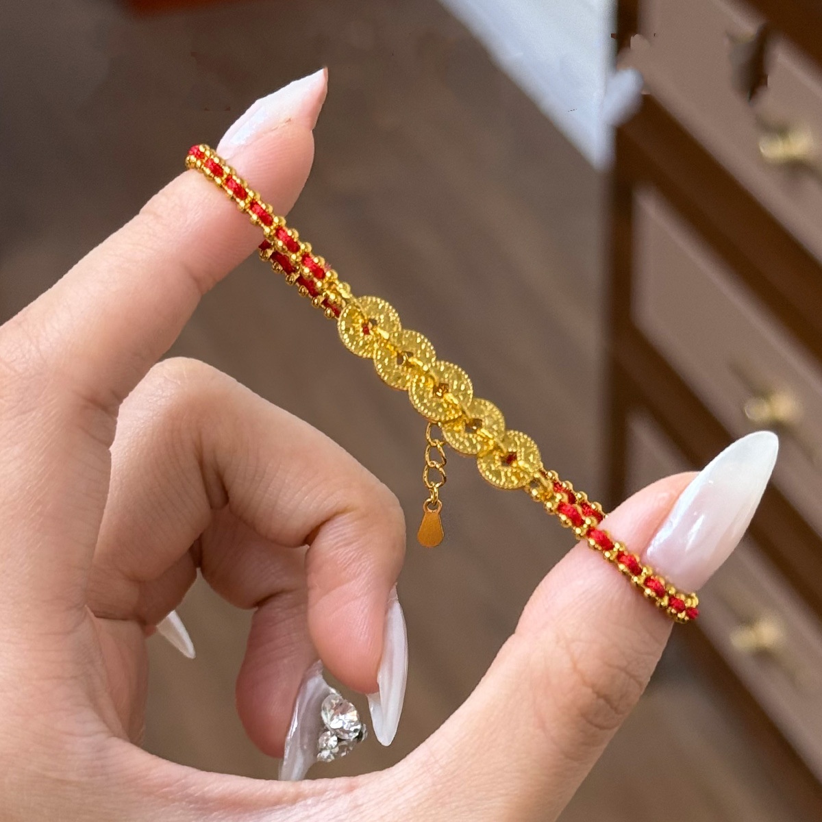 轻奢小众高级感红绳编织手饰