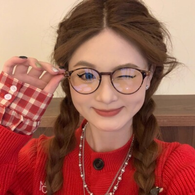 CDLM陈大刘芒 可配度数防蓝光眼镜平光镜方圆脸显脸小大框不挑脸