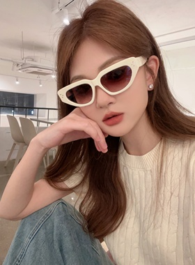 CDLM陈大刘芒 凹造型B备猫眼墨镜个性眼镜防紫外线近视太阳镜女潮