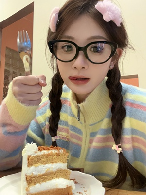 CDLM陈大刘芒 高颧骨救星可配度数猫眼眼镜素颜框方圆大脸防蓝光