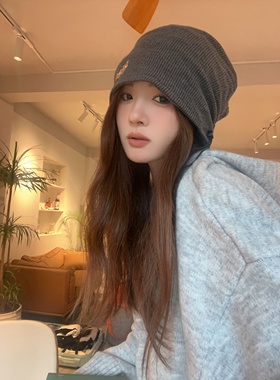 CDLM陈大刘芒 酷girl毕备方圆脸堆堆帽女慵懒风包头帽显脸小冷帽