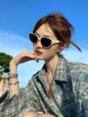 CDLM陈大刘芒 百搭不挑人显脸小修饰脸型猫眼墨镜防紫外线太阳镜