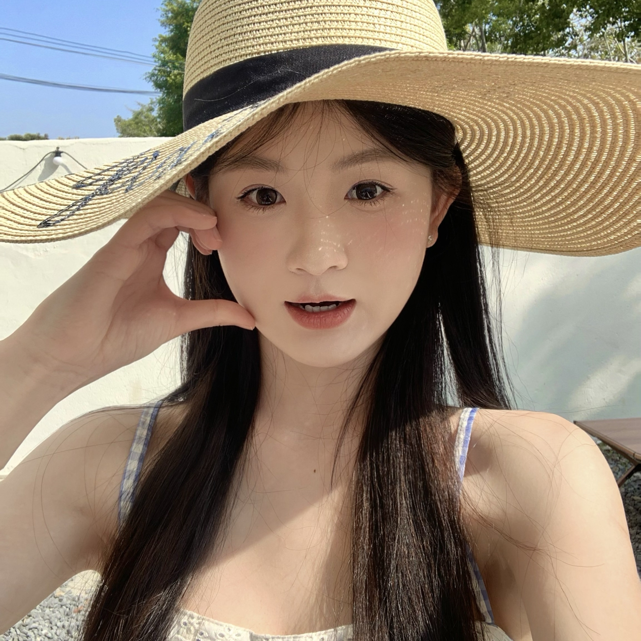 CDLM陈大刘芒 安迪同款夏日度假氛围草帽遮阳沙滩防晒显脸小百搭