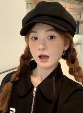 CDLM陈大刘芒 百搭基础款大头围八角帽简约基础日常显脸小方圆脸