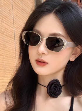 CDLM陈大刘芒 海伦同款【小冰块】质感方框潮流太阳镜防晒墨镜女