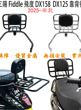 适用 三陽 Fiddle 飛度DX158 後貨架 三阳飞度dx125靠背 运动尾架