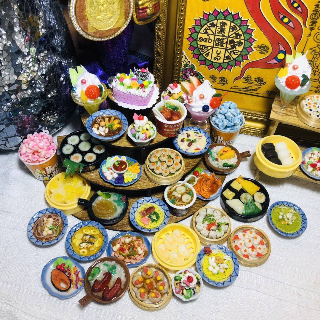 泰国佛牌专用品供奉台鸡蛋点心水果糕点甜品贡品摆件扇子姐姐花瓶,特色手工艺,泰国特色,淘宝优惠券,粉丝福利购,淘宝优惠卷