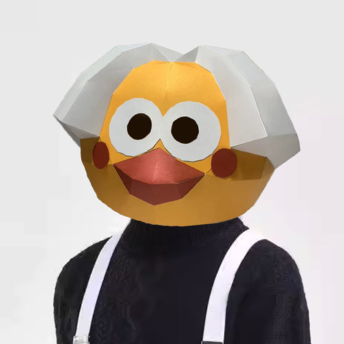 头套恶搞鸡你太美ikun纸模