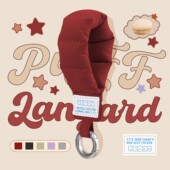 PaPaPa制造局 复古充棉挂绳泡泡红手机挂脖挂绳手腕挂饰 原创新款