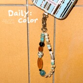 Daily Color海盐夏日原创手机挂绳垫片承重挂绳手腕手机吊饰高级i