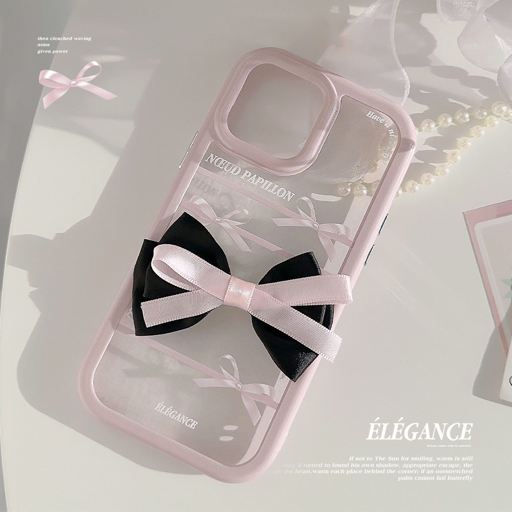 苹果手机壳新款ins可爱女生芭蕾适用iPhone14ProMax手机套绑带蝴蝶结苹果15pro防摔保护套14亚克力12pm立体硬