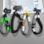 韩版 创意卡通猫多巴胺二合一手机挂绳百搭手腕提结实卡片防丢绳短