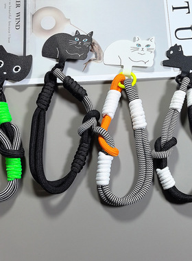 韩版创意卡通猫多巴胺二合一手机挂绳百搭手腕提结实卡片防丢绳短