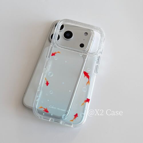 X2Case时髦小众透明蓝色