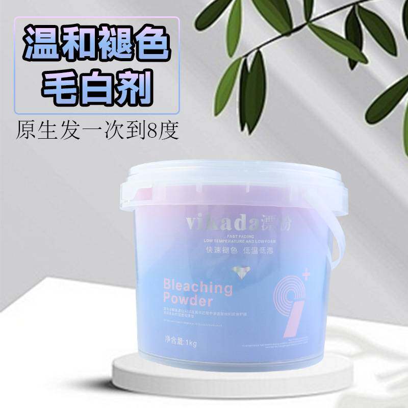 莱雅遐货1000克无尘蓝色漂粉染发剂漂粉不伤发褪色粉漂发剂毛白剂