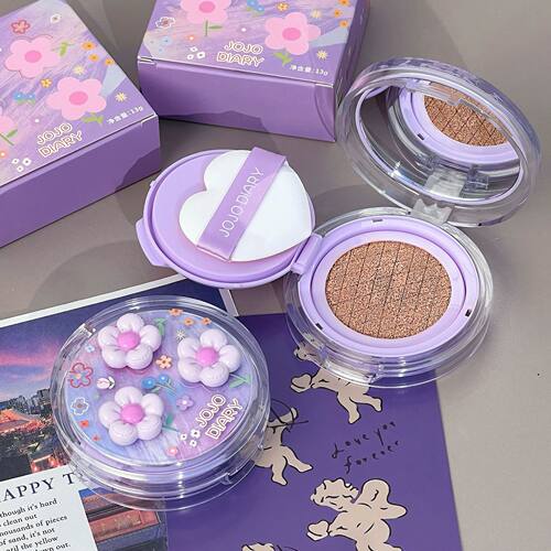 莱雅遐JOJO DIARY春日物语气垫霜轻薄滋润自然遮瑕奶油肌均匀肤色