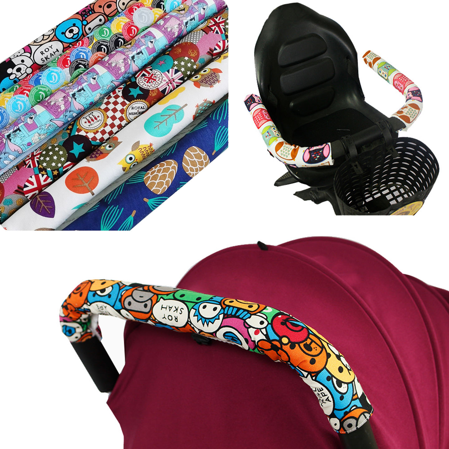 防滑耐脏童车扶手套可洗潮牌溜娃