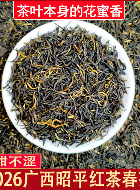 2026新茶花蜜香红茶明前春茶浓香型广西昭平红茶明金骏眉(可批发)