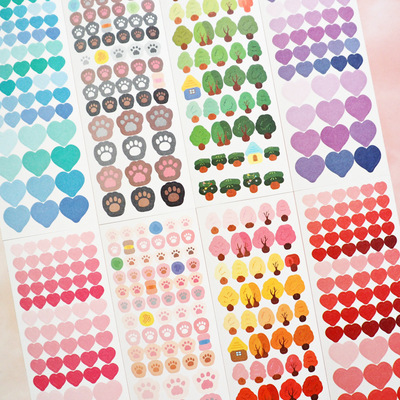 韩国bonito迷你标记贴心形猫爪