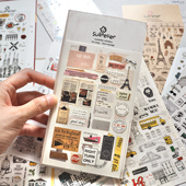 韩国suatelier欧洲旅行景点罗马巴黎瑞士纽约西班牙装 饰diy贴纸画