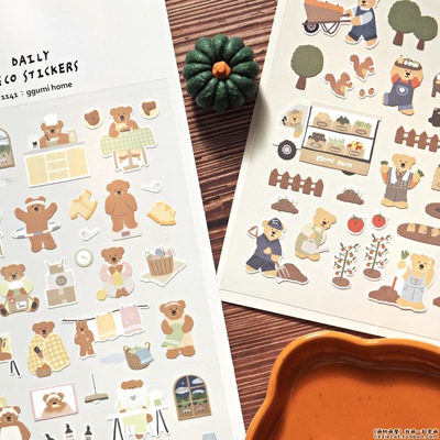 韩国SUATELIER森系农场泰迪手帐