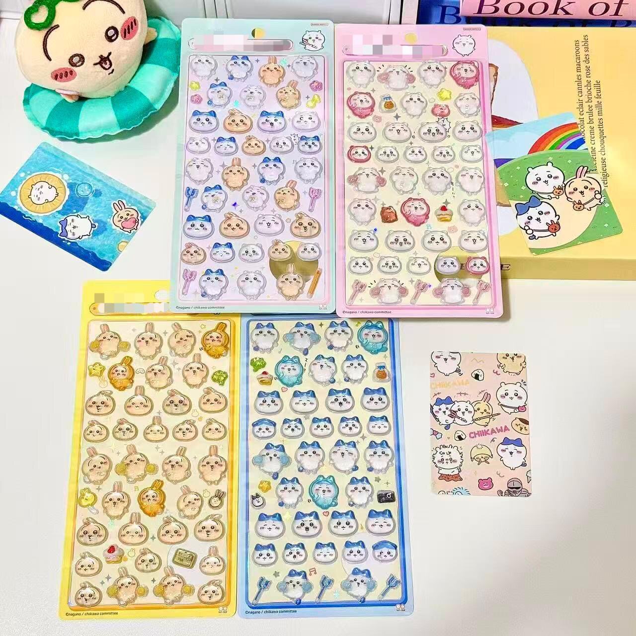 新款跨境吉一卡哇人物新款PVC水晶儿童礼物立体贴纸乌其小八贴纸