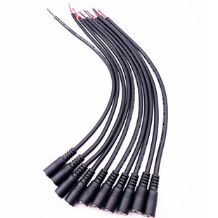 纯铜加粗0.5平方12v电源线dc5521公母20awg连接线适配器dc母头线