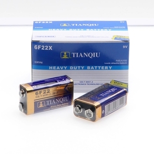天球 碳性9V电池话筒电池 测线仪电池 无线话筒电池6F22S电池