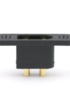 艾迈斯新品XT90E-M带螺母可固定黑色镀金航模连接器AMASS模型 配