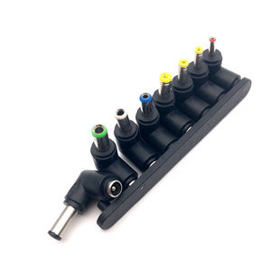 笔记本电源插头适配器转换头8件套DC5.5x2.1母转接头5521弯头90度