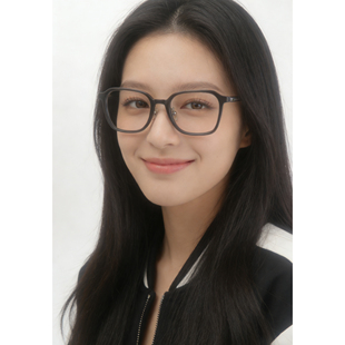 日系潮牌设计师溥仪同款眼镜男女方形金属镜脚Ctust02配近视镜框