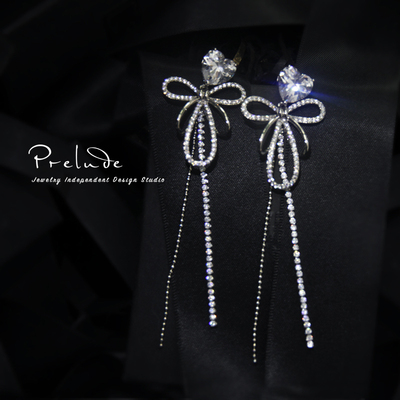 耳环prelude锆石法式女
