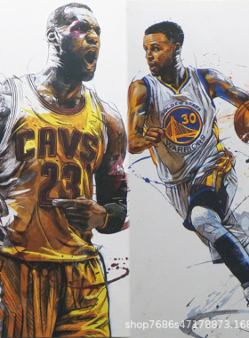 NBA篮球明星手办23号乔丹詹姆斯哈登库里科比1/9手办公仔礼物