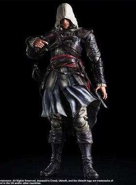 国产PA改 游戏周边刺客信条4黑旗 Edward关节可动 爱德华手办