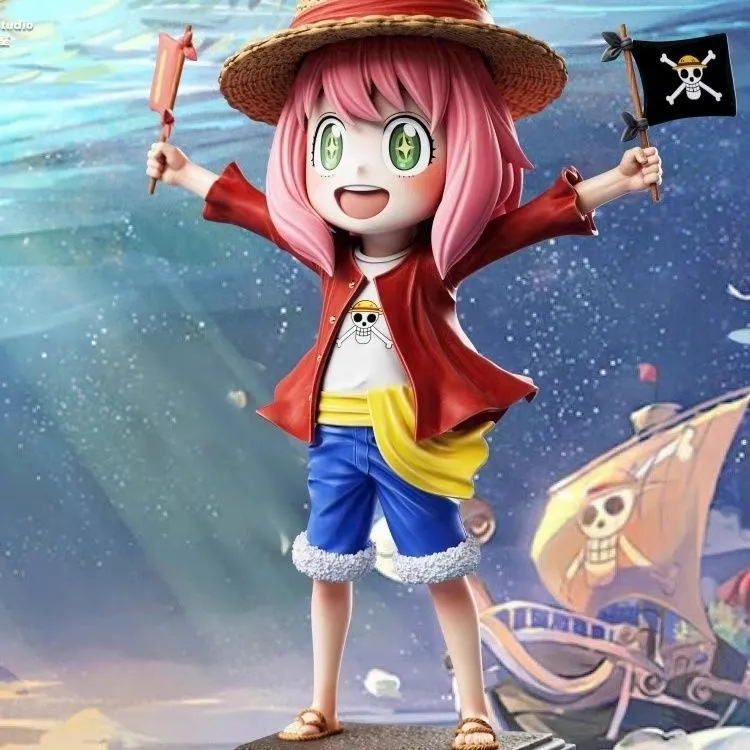 间谍过家家阿尼亚cos路飞手办