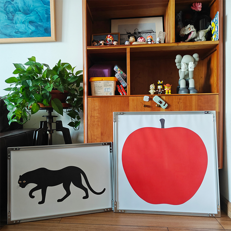 Enzo Mari包豪斯风客厅装饰画卡通动漫儿童房复古艺术组合壁挂画