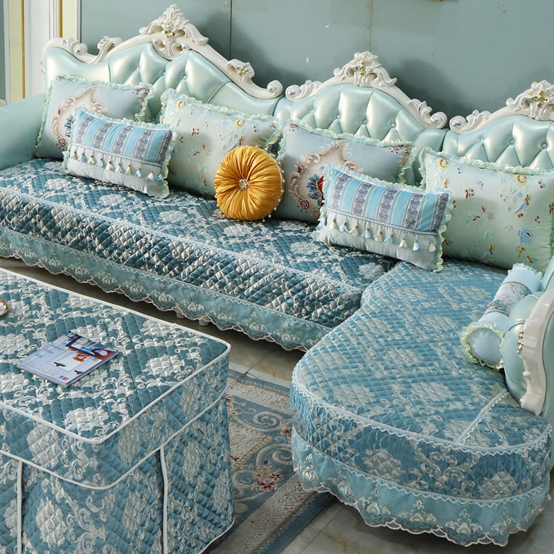 欧式沙发套罩 全包四季通用定做U型坐垫套全盖贵妃夏季沙发垫包邮