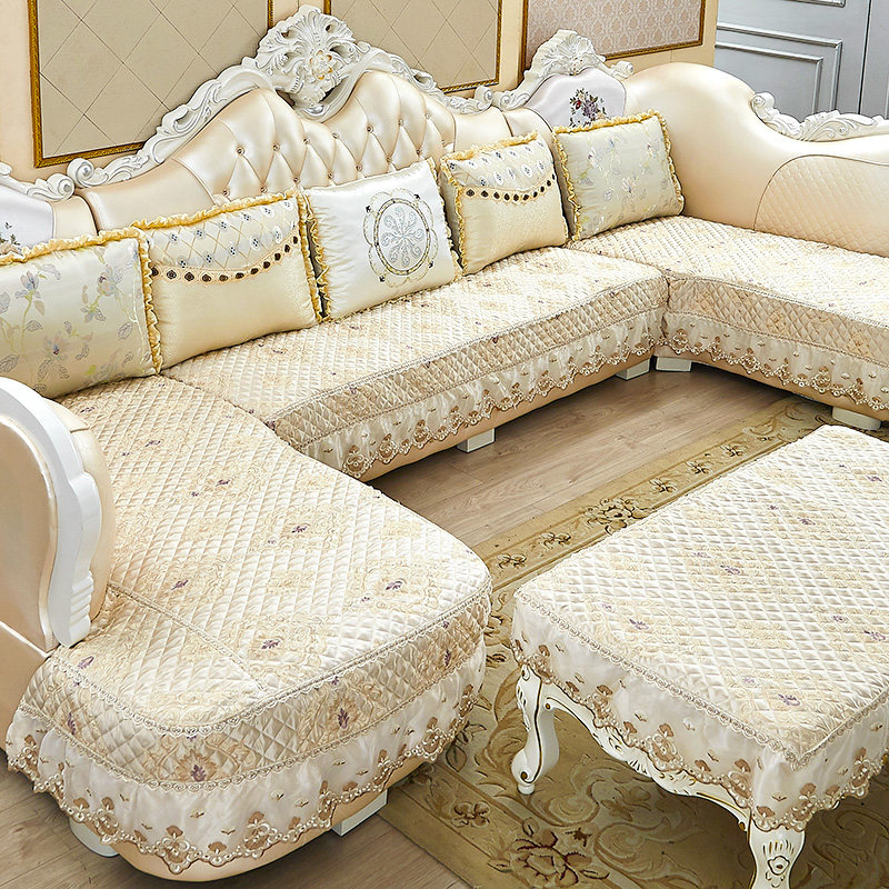 欧式沙发垫全包套罩四季通用定做防滑U型坐垫套夏季沙发套罩包邮