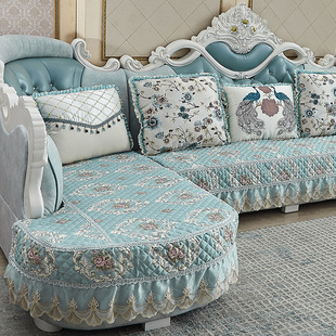 欧式沙发套罩 全包定做u型垫罩防滑全盖四季通用简欧保护垫套包邮