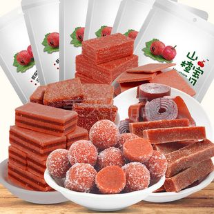 强贞山楂宝贝六物山楂丸山楂条卷陈皮山楂球酪片有核无核果小袋