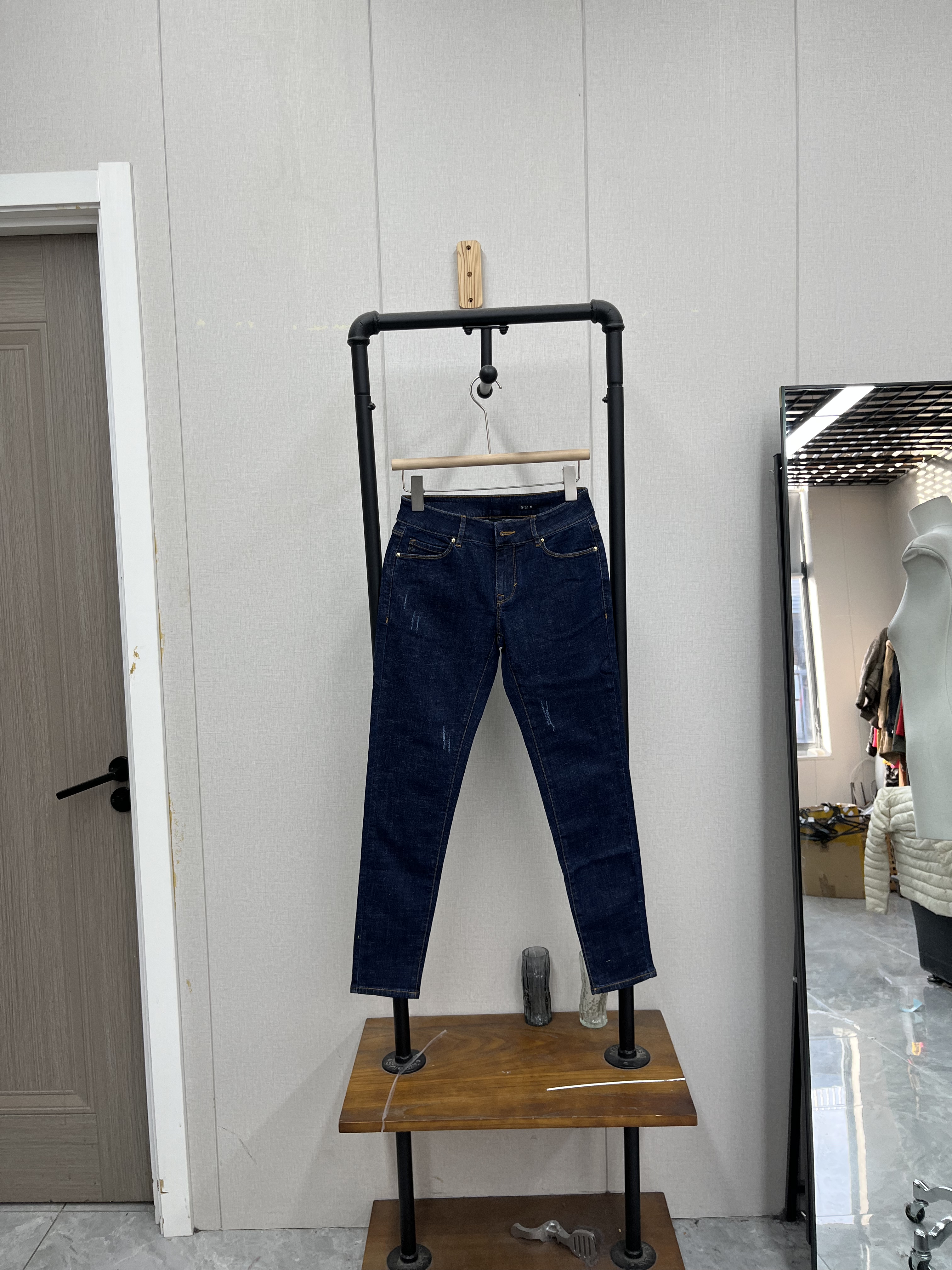 春秋小脚裤牛仔裤中低腰百搭修身微弹力显瘦韩版款